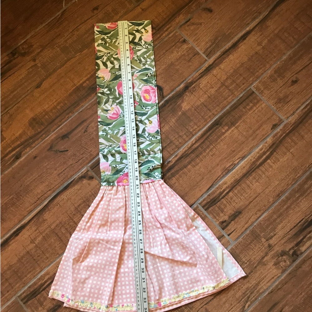 Pink Floral Kitchen Scarf New‎